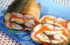사진과 비디오가 포함된 단계별 레시피 젤라틴을 곁들인 구운 생선 롤